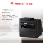 Canon imageCLASS MF273dw - Monochrome Wireless Laser Printer, Multifunction With Scanner, Copier, Auto Document Feeder, With 1 Year Limited Warranty, 30 PPM, Black