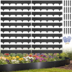 50FT Metal Landscape Edging, 15-Pack 40"L x 6.5"H Rust-Proof Border