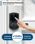 Keypad Keyless Entry Door Lock with Handle Smart Digital Deadbolts 4 Pack