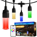 Enbrighten Modern Outdoor String Lights, 48ft, 24 Bulbs