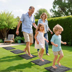 VEVOR Garden Stepping Stones 16Pcs 15.5x15.5" Plastic Pathway Pavers Grey