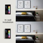 5 Inch Smart Home Control Panel Touchscreen, All-in-One Home Devices Switch Wall Mount Smart Panel Built-in Multimode Gateway and Voice Assistant Compatible with Smart Home Devices