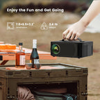 ONOAYO Outdoor-Projector-4K with AI Auto Focus,50WDolby Audio,Built-in Apps
