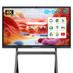 75" AI Pro Smart Board for Classroom & Office, Android 16 & Win 11 16G RAM+256G ROM, 48MP Camera Build in 4K UHD Interactive Whiteboard with Touchscreen & 8 Mic Array,Electronic Whiteboard for Meeting
