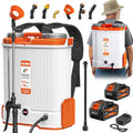 Battery Powered Backpack Sprayer 5.3 Gallon for Lawn, Garden, Yard