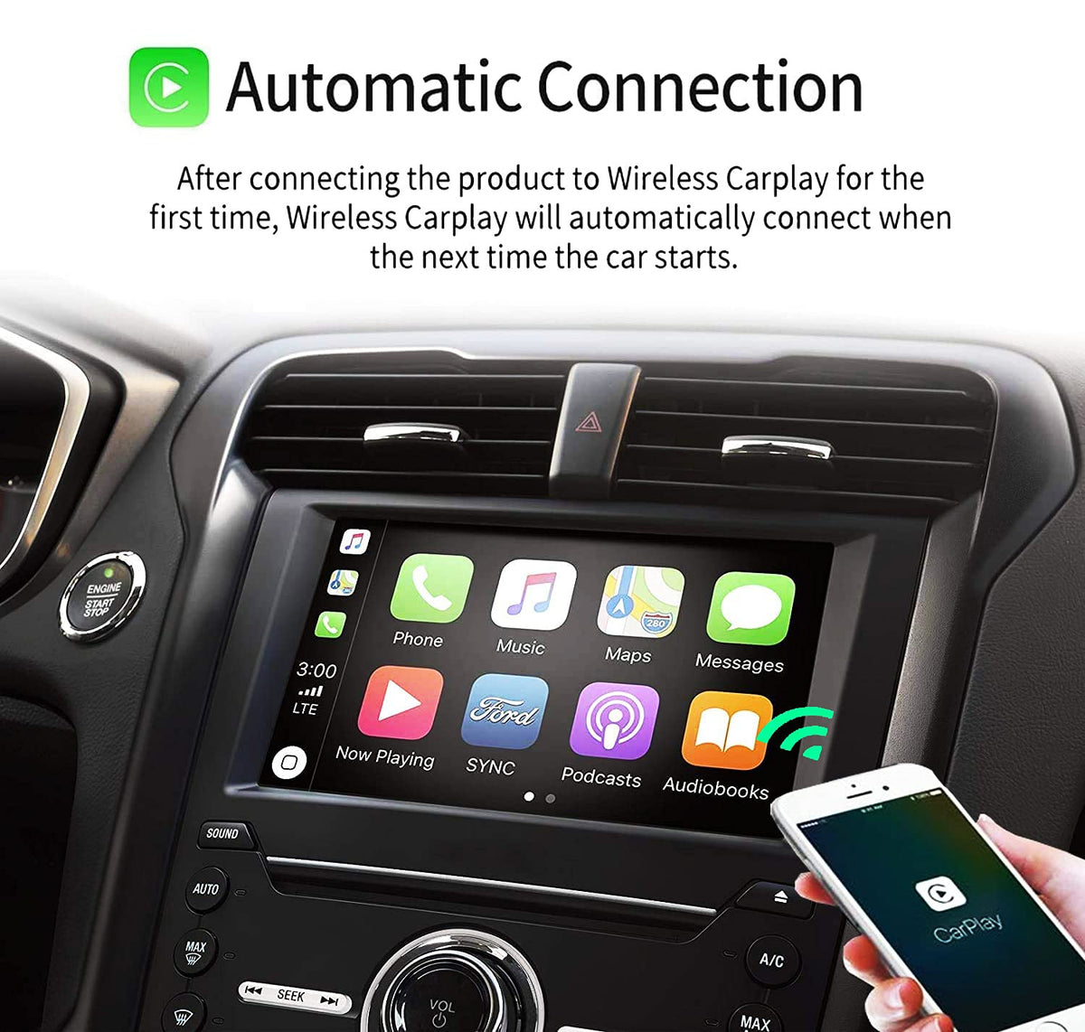 SYNC 2 to SYNC 3 Upgrade Kits for Focus, Wireless Carplay SYNC 3.4 Interface Module 8-Inch Capacitive Touch Screen APIM Module, GPS Navigation Antenna