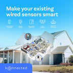 12-Zone Wired Smart Alarm Panel - Konnected Alarm Panel Pro Conversion Kit - Make Wired Alarm System Smart - SmartThings, Alexa - No Batteries or Monthly Subscription - Wi-Fi & Ethernet Connection