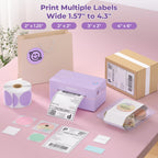 MUNBYN Bluetooth Thermal Label Printer, Wireless 4x6 Shipping Label Printer
