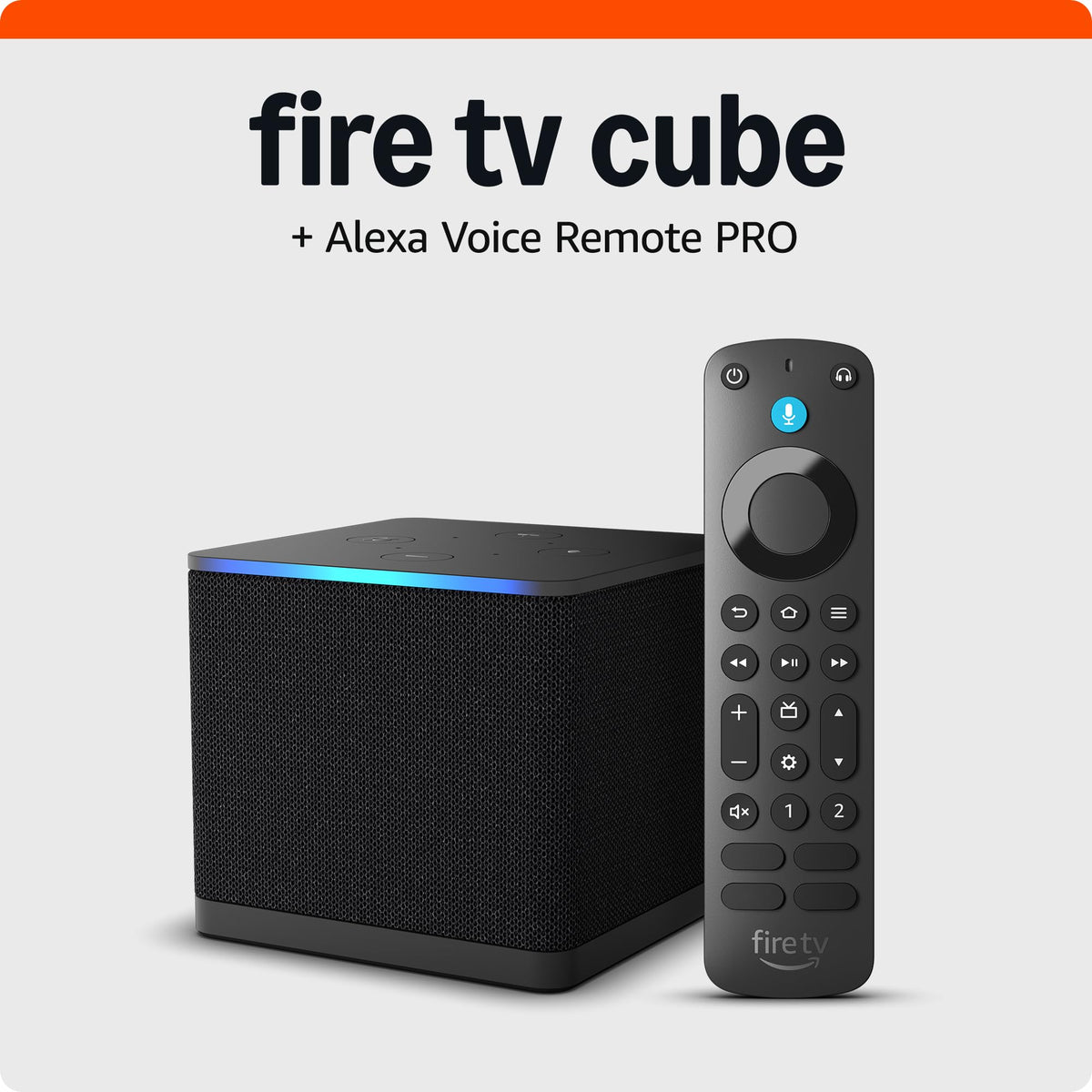 Amazon Fire TV Cube, with AI-powered Fire TV Search, Hands-free streaming device, find shows faster with Alexa+, Wi-Fi 6E, 4K Ultra HD