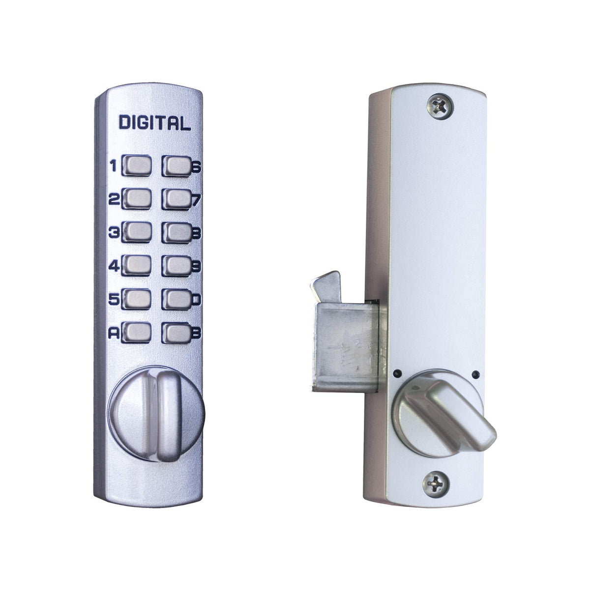 Lockey C150 C Series Keyless Entry Sliding Door Mechanical Deadbolt - Satin Nickel
