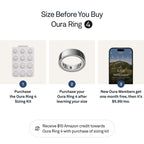 Oura Ring 4 Smart Ring - Silver - Size 7