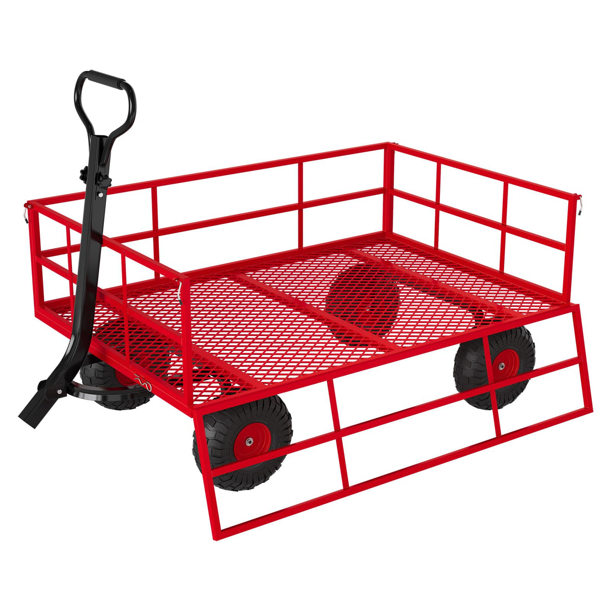 Garvee Garden Carts 1200 LBS Capacity Heavy Duty Steel Garden Wagon Cart