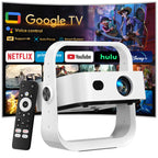 Projector Built-in Google TV/APPs 4K AI Auto Focus, Voice Control