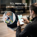 TCL Smart Lock, Palm Vein Keyless Entry Deadbolt with Matter Over Thread