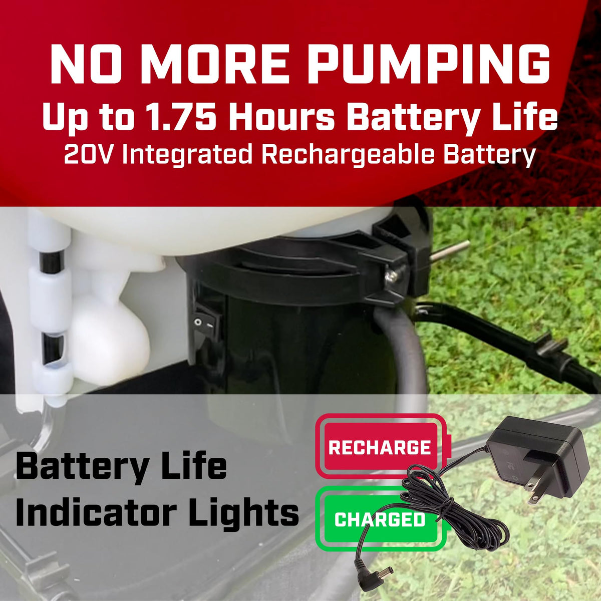 CHAPIN 60124 4-Gallon 20V Battery Powered Backpack Sprayer