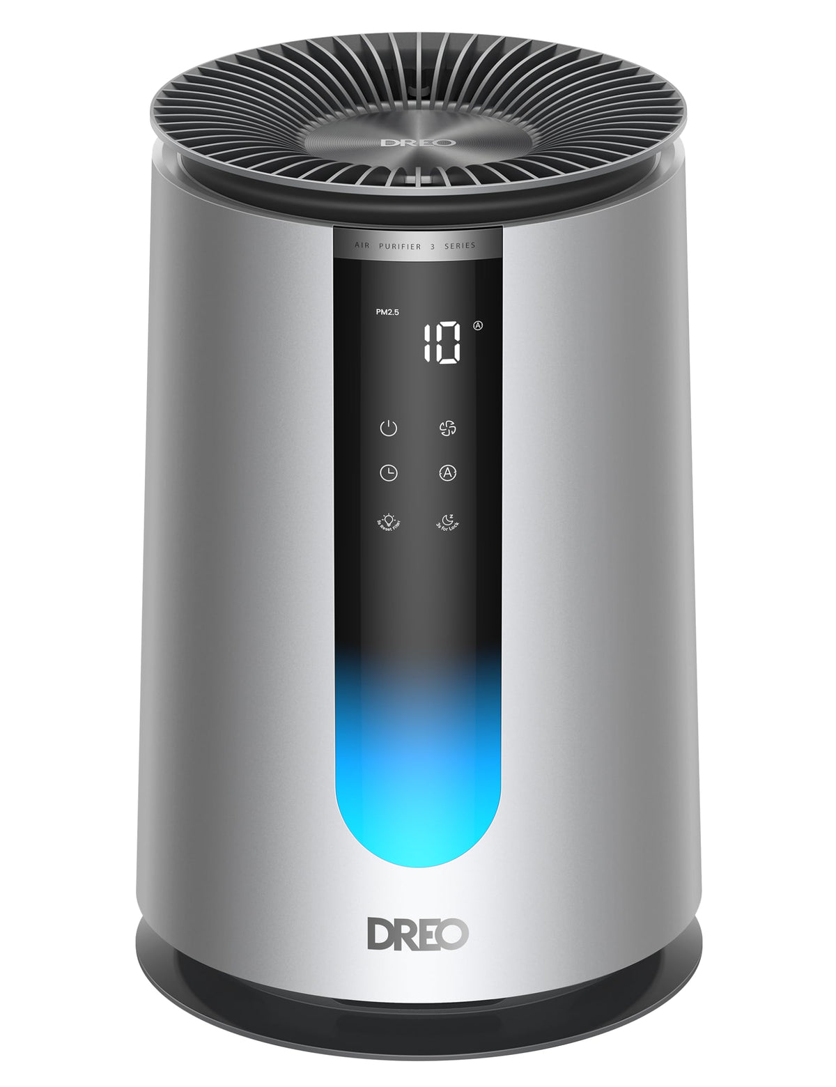 DREO Smart Air Purifier for Home, Washable Pre-Filter, Large Rooms Air Cleaner with Wi-Fi/Voice/Alexa,Smoke,Dust,Pollen,Odor,PM2.5 Monitor, 4 Speeds & Auto/Turbo/HEPA Sleep Mode, DR-HAP003AS Black