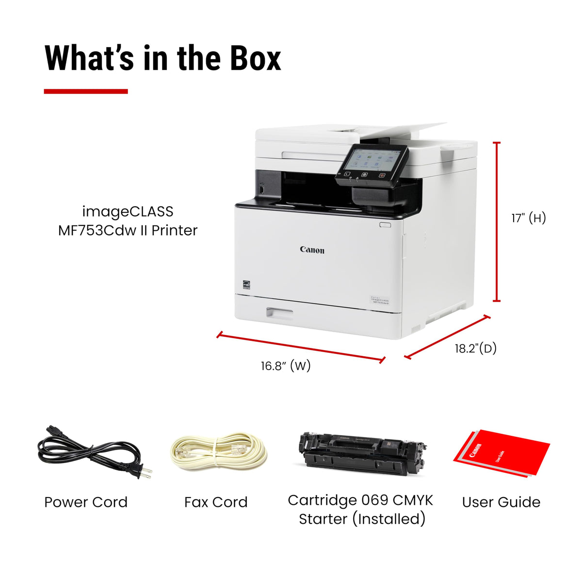 Canon Color imageCLASS MF753Cdw II - All-in-One Color Duplex Laser Printer