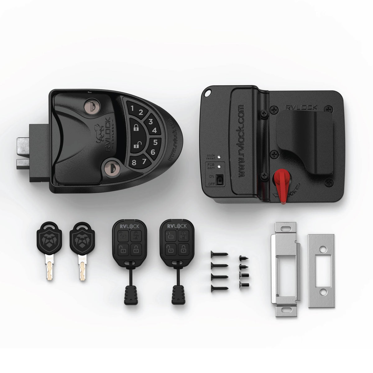 RVLock V4 Keyless RV Door Lock, Full Metal, for Campers/5th Wheels/Trailers