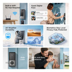 TCL Smart Lock, Palm Vein Keyless Entry Deadbolt with Matter Over Thread