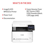 Canon Color imageCLASS MF652Cw - Wireless Laser Printer, Multifunction with Scanner, Copier, Mobile Ready, 3 Year Limited Warranty, 22 PPM Color, White