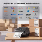 JADENS Dual-Band Wi-Fi 4x6 Shipping Label Printer for Small Business & Home
