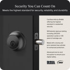 Level Lock Pro - World’s Smallest, Most Innovative Smart Lock (Matte Black)