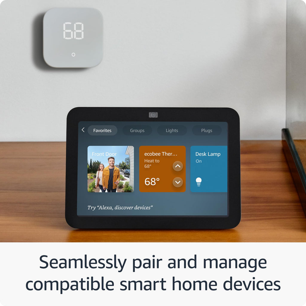 Echo Show 8 with TP-Link Tapo Smart Color Bulb