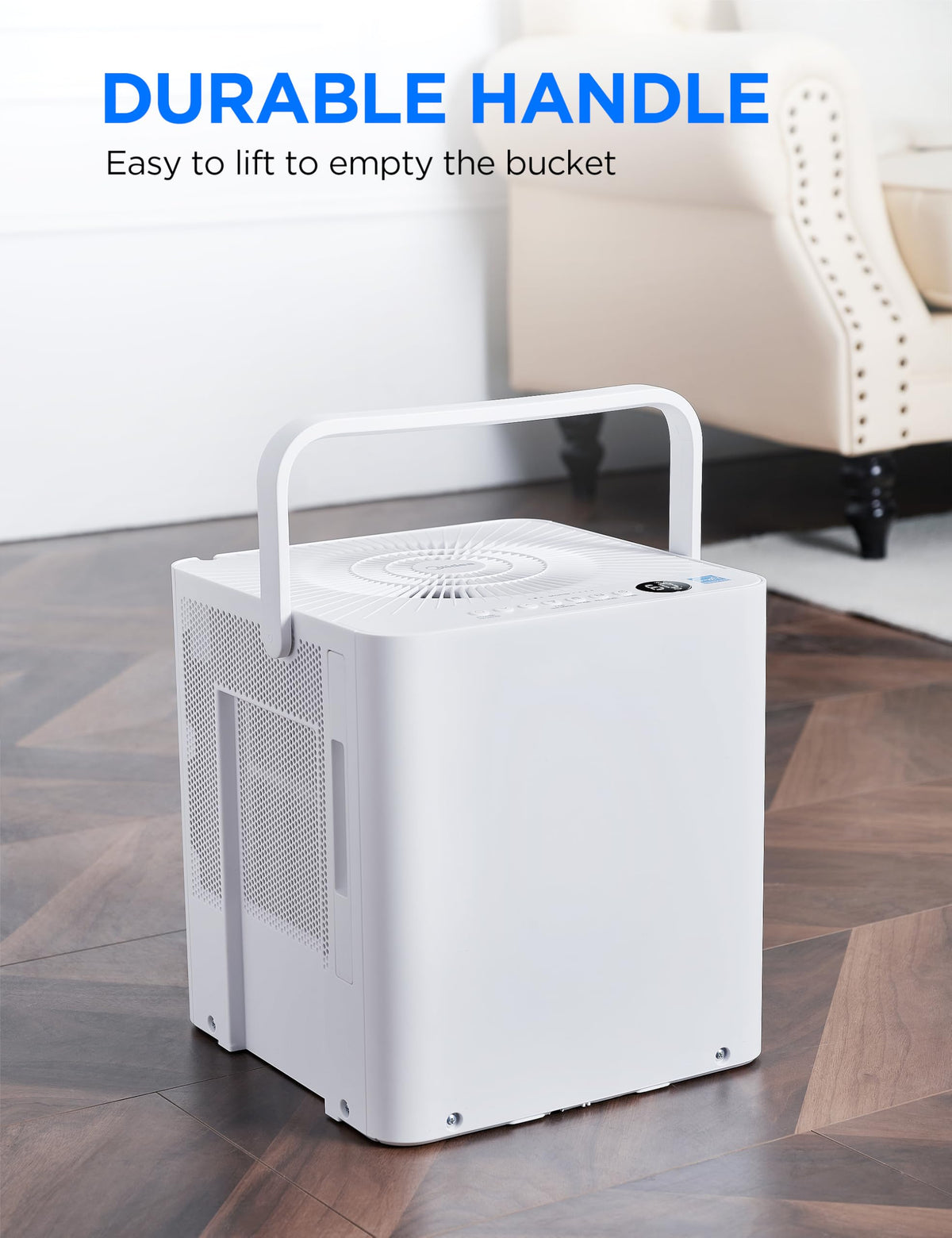 Midea Cube 50 Pint Dehumidifier with Pump, 4,500 Sq. Ft, Smart Control