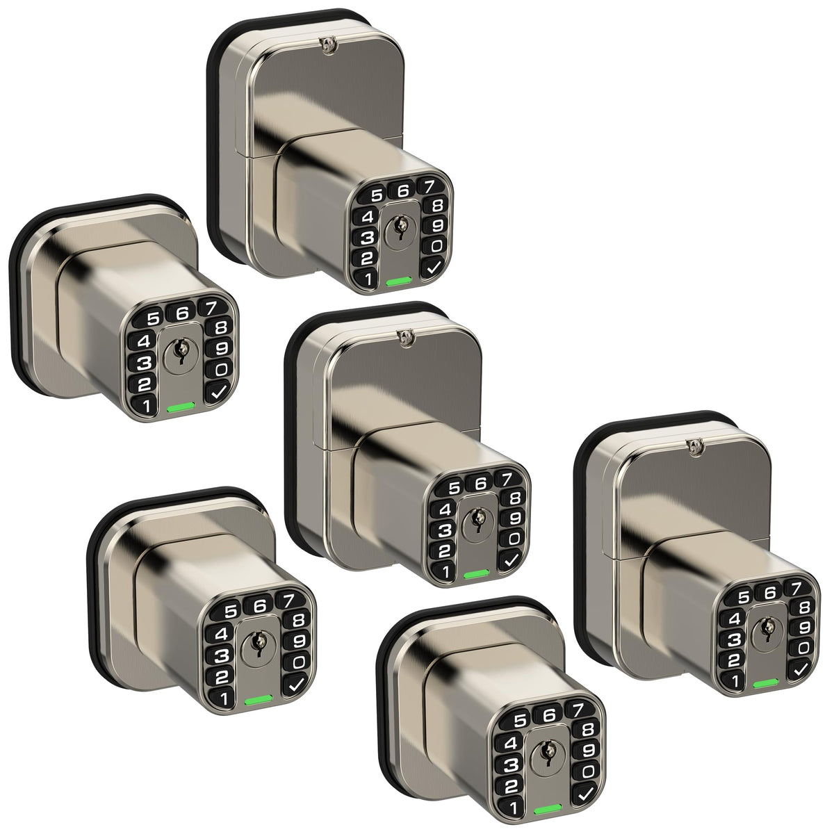 IU52 Double-Sided Keypad Door Lock, All-Weather, Fully Waterproof Keyless Entry with Dual-Sided Programmable Codes, Same Key Both Sides for Outdoor, Indoor, Gate & Fence