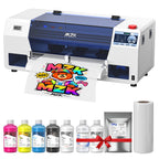 MZK 14'' A3 DTF Printer F1080 Printhead with Auto Maintenance– Ready to Run Out of Box,2X-Speed vs L1800,One-Click Print-to-Bake,White Ink Circulation,Printhead Anti-Clog Design,2-Year Free Ink