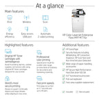 HP Color LaserJet Enterprise Flow Multifunction M776z | Color Printer | Wireless | All-in-One | Duplex