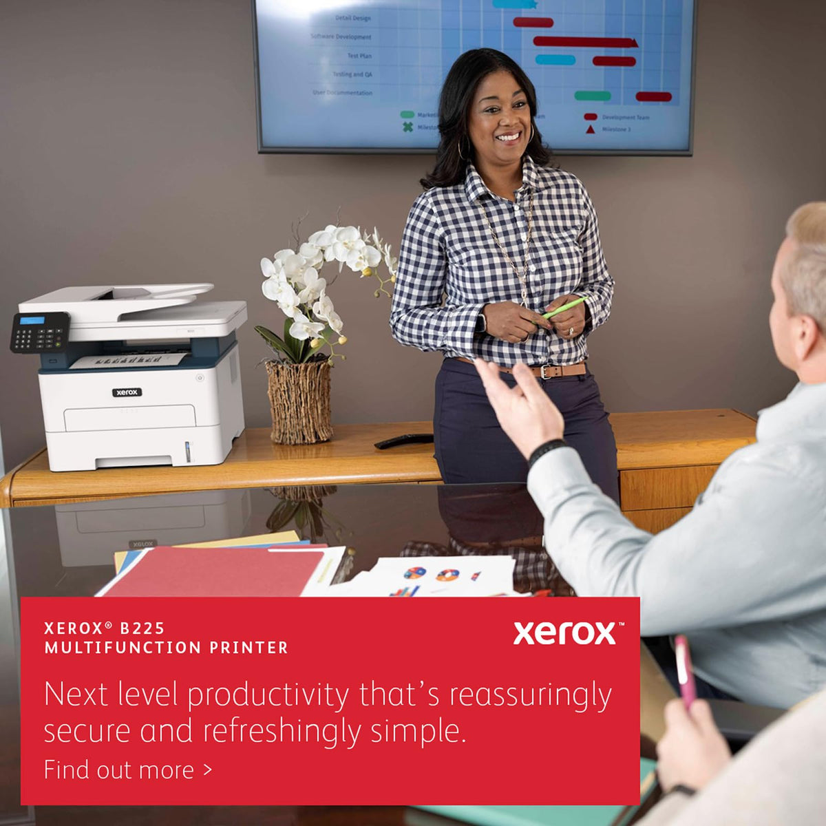 Xerox B225DNI Wireless Black and White Laser All-in-One Printer