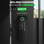 Smart Gate Lock, Electronic Gate Locks for Outdoor Fence, Smart Rim Lock