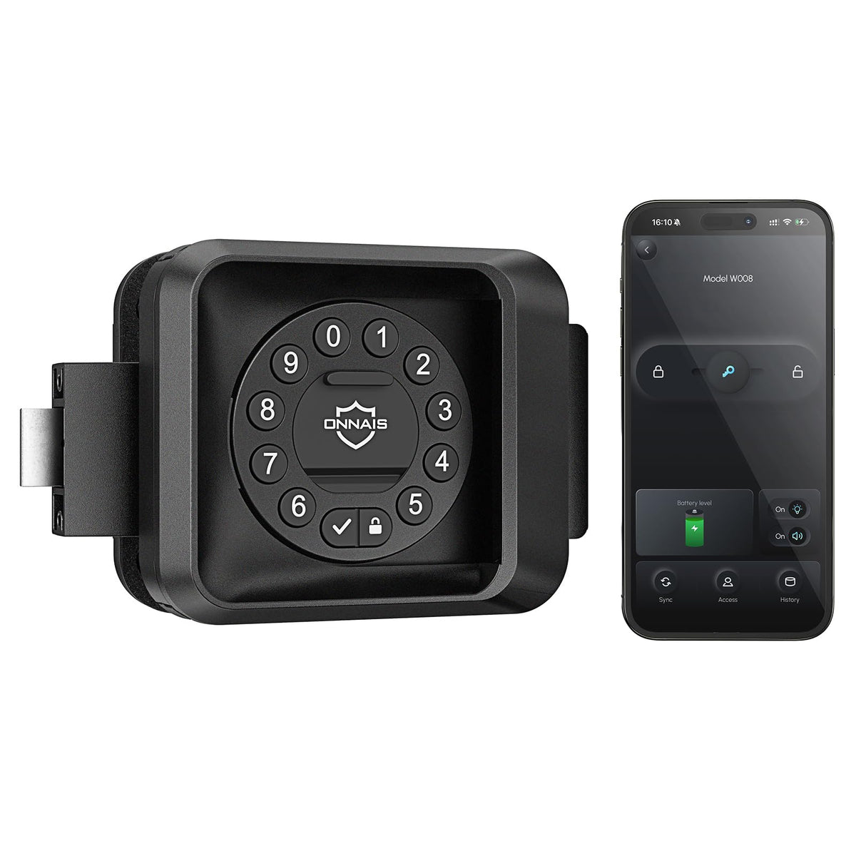 ONNAIS Smart RV Door Lock - Full Metal App Control Keyless Entry