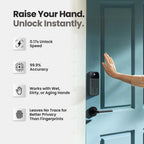 Veno Go, Palm Vein Keyless Entry Smart Lock, 7-Month Battery