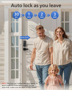 Philips Smart Deadbolt Lock with 2 Lever Handle, Keypad Front Door Lock Set