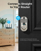 WiFi Camera Smart Lock, 5-in-1 Keyless Deadbolt for Front Door