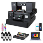 RAINBOWDGT A3 UV Printer Machine,5760x2880 DPI,Bottle Holder & Stickers