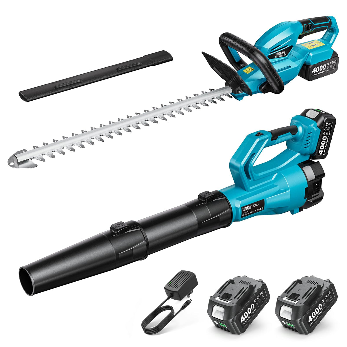 SEESII 3-in-1 Cordless Hedge Trimmer, Grass Shear & Electric Pruning Shears