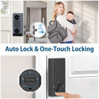 Front Door Lock with Camera, Video Doorbell Smart Deadbolt
