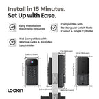 Veno Go, Palm Vein Keyless Entry Smart Lock, 7-Month Battery