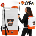 PetraTools 3 Gallon Battery Powered Backpack Sprayer - 2.5 Hour Runtime