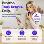 SMART Breath Ketone Meter | Replaceable Sensor, Color Display