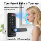 3D Face Recognition Smart Lock with Camera and Handle