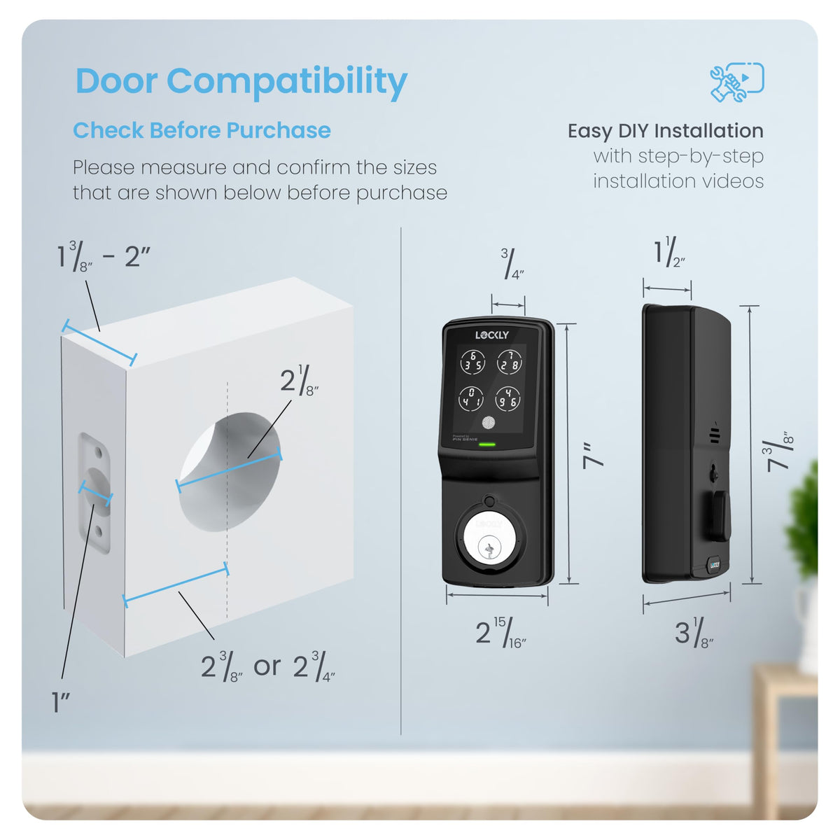 Lockly Model 7S Bluetooth Smart Deadbolt Lock