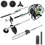 52CC 6-in-1 Weed Wacker Gas Powered Backpack Weed Eater