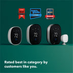 ecobee Smart Thermostat Essential - WiFi Thermostat, Energy Star Certified