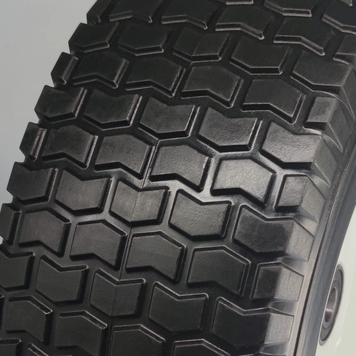 Flat Free Tire 15x6.00-6 with 1 & 3/4" Axle, 3” Center Hub 15x6x6 Lawn Mower Tire and Wheel for Lawn Tractor Front Tire Assembly Replacement Lawn & Garden Riding Mower, Set of 2
