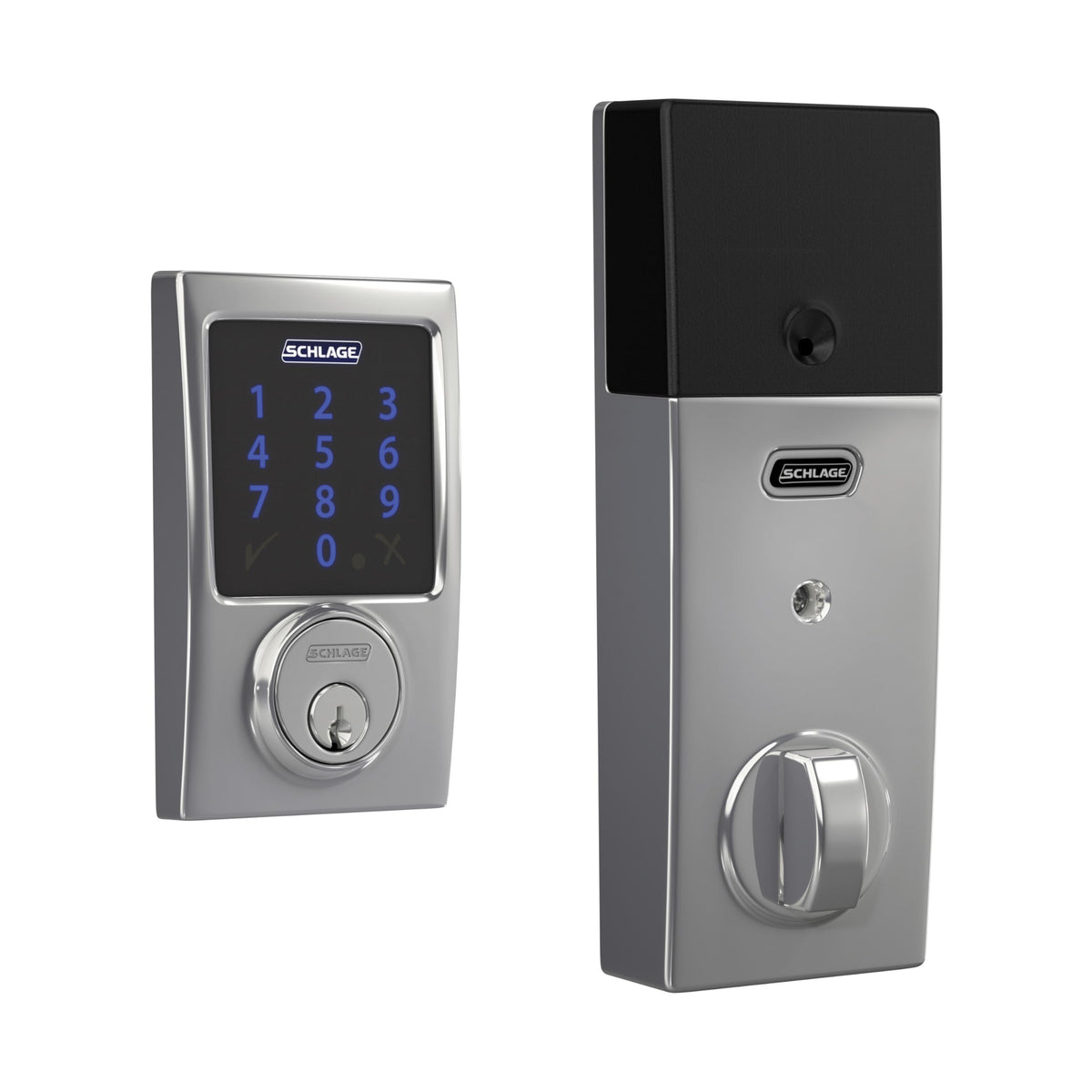 Schlage Connect Smart Deadbolt Lock with Camelot Trim, Satin Nickel