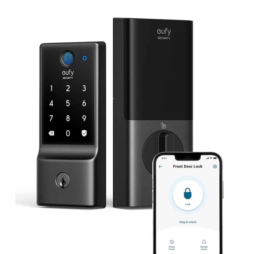 eufy Security Smart Lock Front Door Lever Set, Keyless Entry Deadbolt